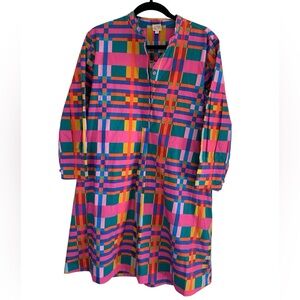 Sunshine Tienda Colorful Plaid Women's Dress Size M